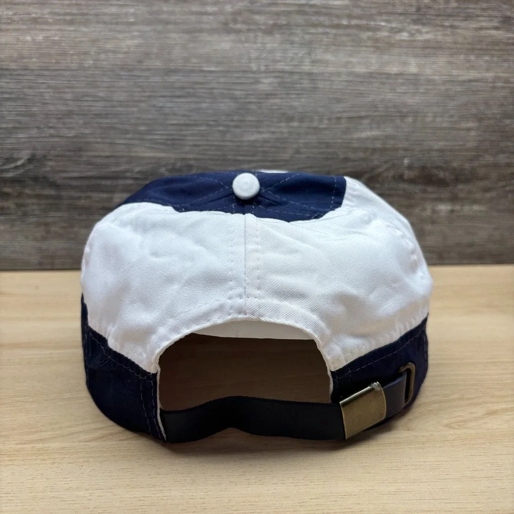 Vintage Miller Lite Hat Cap Strap Back Blue White Beer Advertising Pilsner 90s